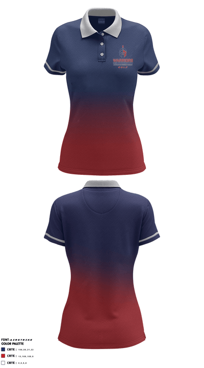 Cornerstone Christian School Golf 73481965 Women's Short Sleeve Performance Polo  - 1