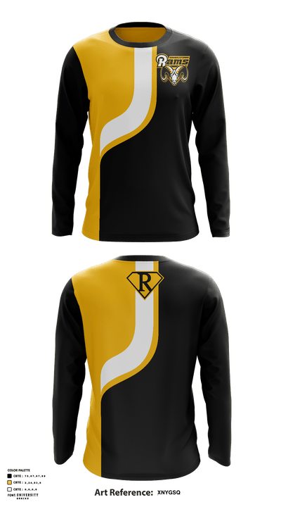 Randallstown HS Track & Field 24180496 Long Sleeve Performance Shirt - 1