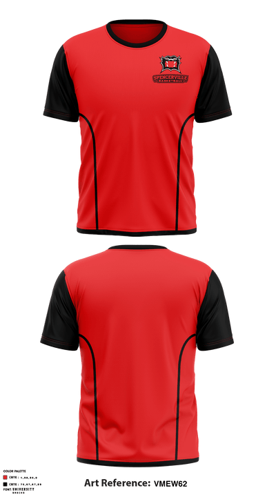 Spencerville High School Basketball 58462228 Short Sleeve Performance Shirt - 1