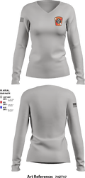 Scituate Fire Marine Response Unit 1572138 Women's Long Sleeve V-neck Shirt - 1