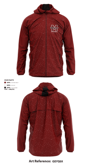 Windbreaker, Madisonville North Hopkins High School Baseball, Baseball, Teamtime, Team time, sublimation, custom sports apparel, team uniforms, spirit wear, spiritwear, sports uniforms, custom shirts, team store, custom team store, fundraiser sports, apparel fundraiser