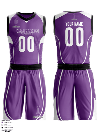 Basketball Uniform, Illinois Valley Community College basketball, Men's Basketball, Teamtime, Team time, sublimation, custom sports apparel, team uniforms, spirit wear, spiritwear, sports uniforms, custom shirts, team store, custom team store, fundraiser sports, apparel fundraiser