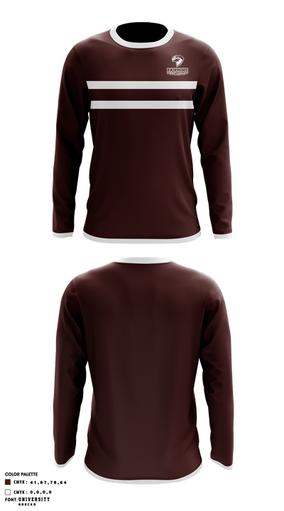 Fairmont State University Golf 97095145 Long Sleeve Performance Shirt - 1