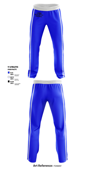 Sweatpants, Lisbon Blue Devils, Football, Teamtime, Team time, sublimation, custom sports apparel, team uniforms, spirit wear, spiritwear, sports uniforms, custom shirts, team store, custom team store, fundraiser sports, apparel fundraiser
