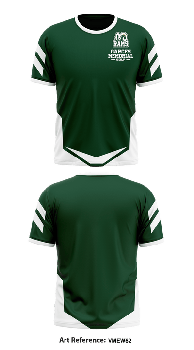 Garces Memorial High School Golf 67326135 Short Sleeve Performance Shirt - 1