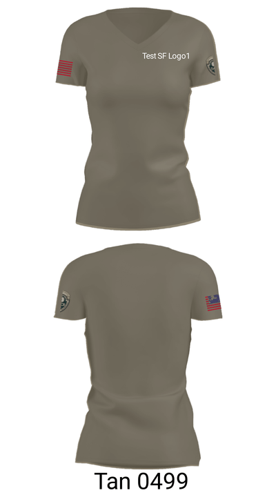 Test SF Logo 16004450 Women's Short Sleeve V-neck Shirt - 6