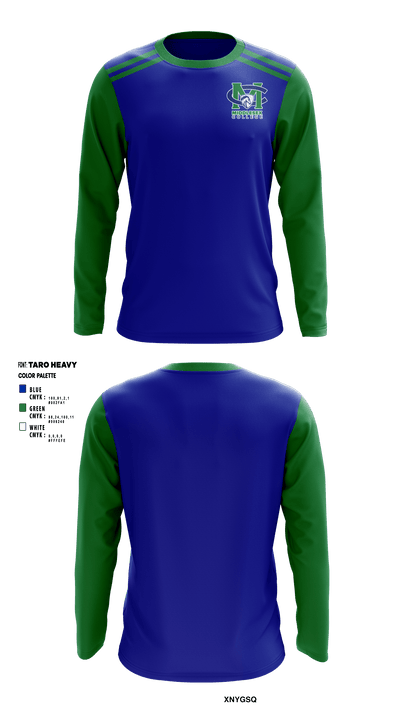 Middlesex College Volleyball 55779361 Long Sleeve Performance Shirt - 1