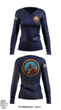 Atlanta fire station 7 “ THE ROCK” 42892340 Women's Long Sleeve V-neck Shirt - 49
