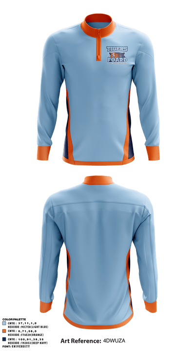 Tigers 4359525 Quarter Zip Jacket - 1