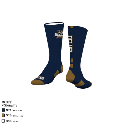 Delano High School Basketball 89404151 Custom Socks - 1