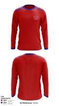 Midway High School Track 35894207 Long Sleeve Performance Shirt - 1