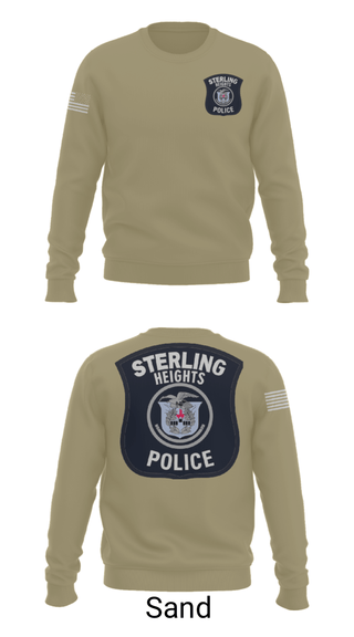 Crew Neck Sweatshirt, , Police, Teamtime, Team time, sublimation, custom sports apparel, team uniforms, spirit wear, spiritwear, sports uniforms, custom shirts, team store, custom team store, fundraiser sports, apparel fundraiser