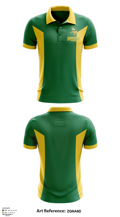 Langley High School Cheer 53056904 Short Sleeve Performance Polo - 1