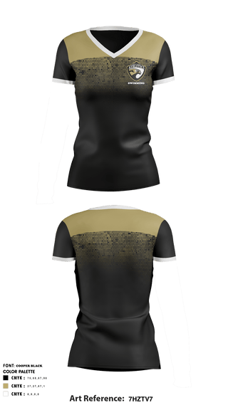 Women's Short Sleeve Vneck Shirt, Arroyo Valley High School Swimming, School Spirit Store, Teamtime, Team time, sublimation, custom sports apparel, team uniforms, spirit wear, spiritwear, sports uniforms, custom shirts, team store, custom team store, fundraiser sports, apparel fundraiser