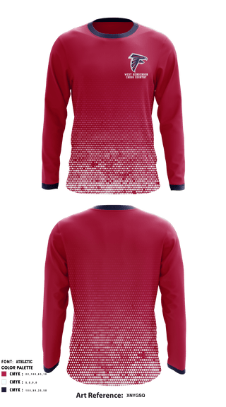 Long Sleeve Performance Shirt, West Henderson High School Cross Country, Cross Country, Teamtime, Team time, sublimation, custom sports apparel, team uniforms, spirit wear, spiritwear, sports uniforms, custom shirts, team store, custom team store, fundraiser sports, apparel fundraiser