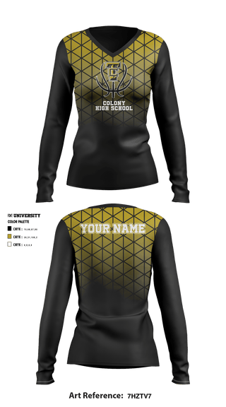Long Sleeve Shooting Shirt, Colony High School Basketball, Women's Basketball, Teamtime, Team time, sublimation, custom sports apparel, team uniforms, spirit wear, spiritwear, sports uniforms, custom shirts, team store, custom team store, fundraiser sports, apparel fundraiser