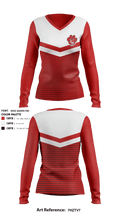 Colleyville Heritage High School Cheer 64869886 Women's Long Sleeve V-neck Shirt - 1