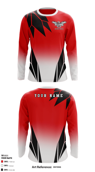 Westlawn Middle School Basketball 47636280 Long Sleeve Shooting Shirt - 1