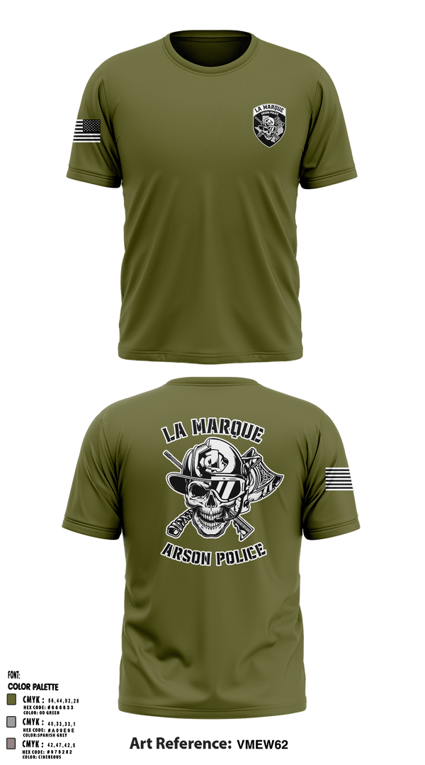 Short Sleeve Performance Shirt, La Marque Arson Police, , Teamtime, Team time, sublimation, custom sports apparel, team uniforms, spirit wear, spiritwear, sports uniforms, custom shirts, team store, custom team store, fundraiser sports, apparel fundraiser