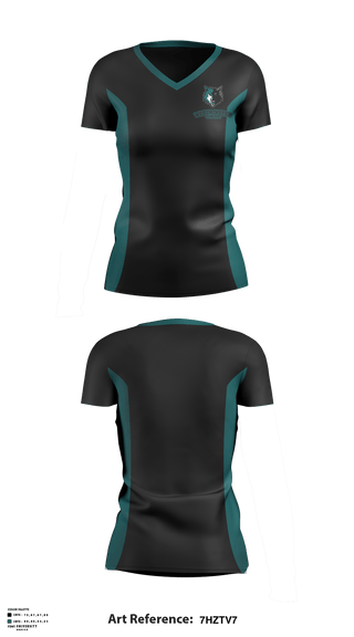 Women's Short Sleeve Vneck Shirt, Westminster High School Cheer, School Spirit Store, Teamtime, Team time, sublimation, custom sports apparel, team uniforms, spirit wear, spiritwear, sports uniforms, custom shirts, team store, custom team store, fundraiser sports, apparel fundraiser