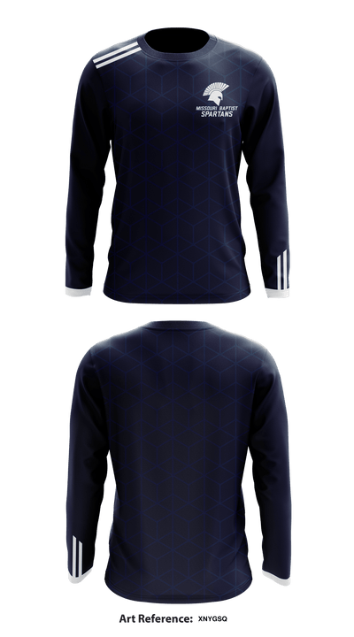 MBU Spartans Golf 95997382 Long Sleeve Performance Shirt - 1