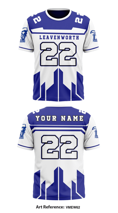 Leavenworth Youth Football 85780873 Short Sleeve Performance Shirt - 2