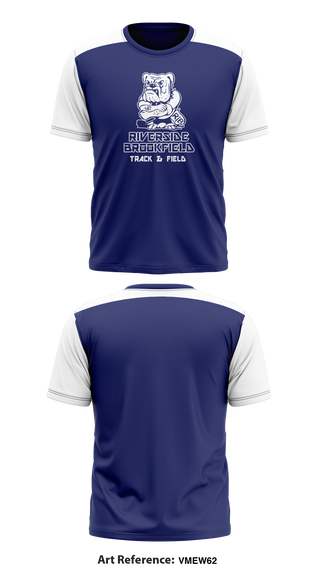 Riverside Brookfield Track and Field 43616523 Short Sleeve Performance Shirt - 1