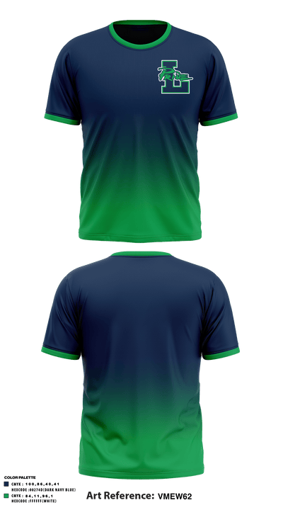 Leesville Road High School Tennis 89000735 Short Sleeve Performance Shirt - 1