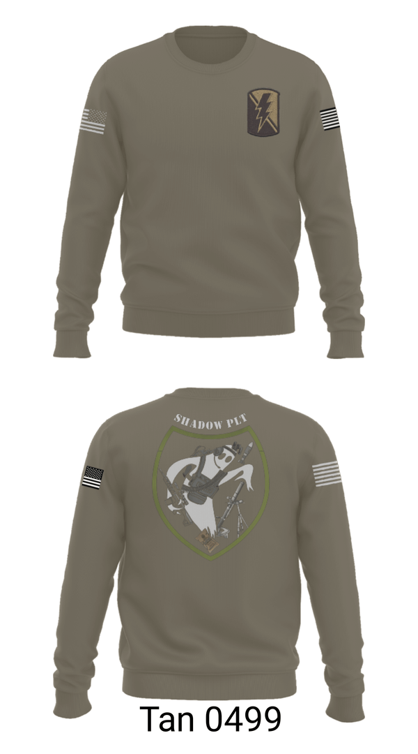Crew Neck Sweatshirt, , Army, Teamtime, Team time, sublimation, custom sports apparel, team uniforms, spirit wear, spiritwear, sports uniforms, custom shirts, team store, custom team store, fundraiser sports, apparel fundraiser
