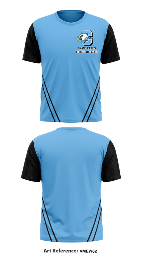 Grand Rapids Christian Eagles 27274820 Short Sleeve Performance Shirt - 1