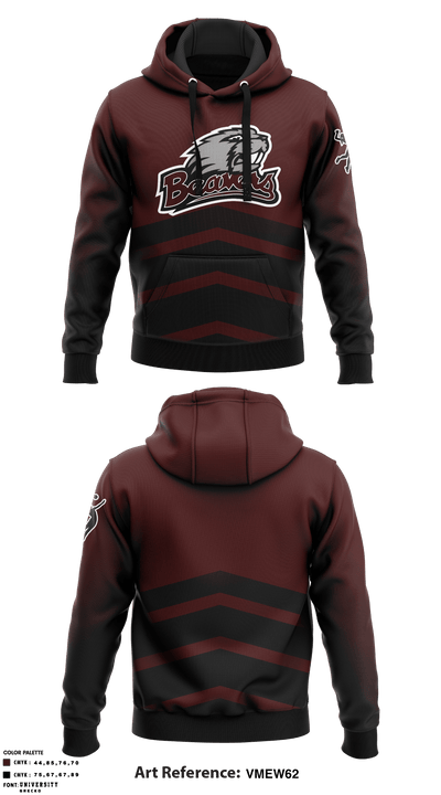 Bluefield High School Volleyball 45462865 Hoodie - 2