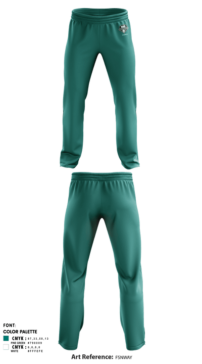 Manteca High School Tennis 28315814 Sweatpants - 1