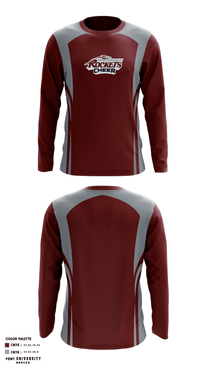 Rockridge High School Cheer 75041057 Long Sleeve Performance Shirt - 1