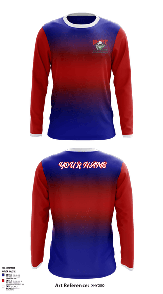 Long Sleeve Performance Shirt, Tri County Baseball-Bronco League, Baseball, Teamtime, Team time, sublimation, custom sports apparel, team uniforms, spirit wear, spiritwear, sports uniforms, custom shirts, team store, custom team store, fundraiser sports, apparel fundraiser