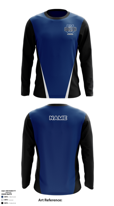 Mara Colts 58187834 Long Sleeve Performance Shirt - 2