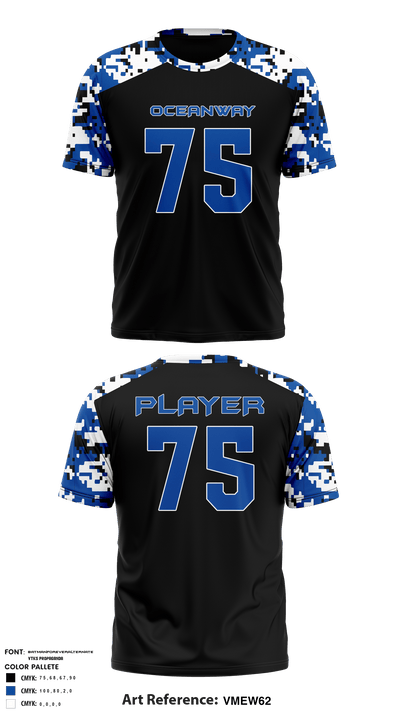 Oceanway Buccaneers 1510148 Short Sleeve Performance Shirt - 2