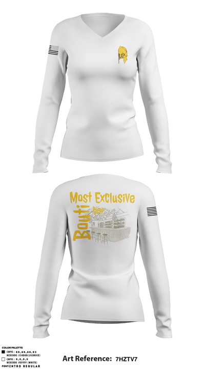 TSS 93755061 Women's Long Sleeve V-neck Shirt - 3