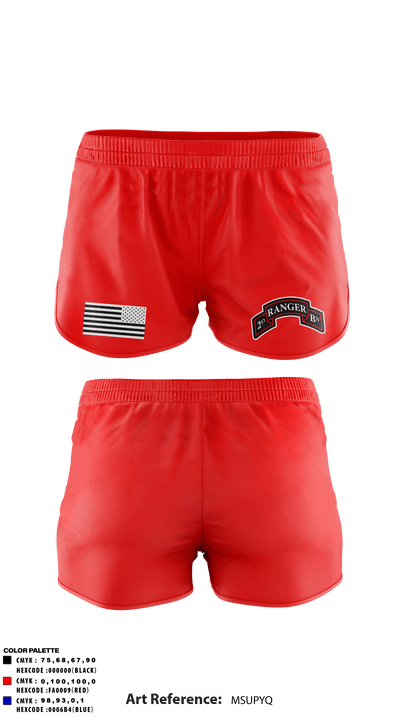2nd Ranger Battalion 70049329 Track Shorts - 2
