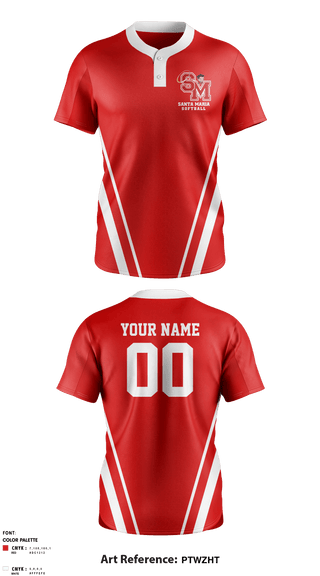 Two Button Softball Jersey, Santa Maria High School Softball, Softball, Teamtime, Team time, sublimation, custom sports apparel, team uniforms, spirit wear, spiritwear, sports uniforms, custom shirts, team store, custom team store, fundraiser sports, apparel fundraiser
