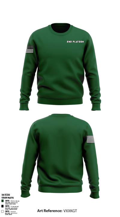2nd platoon 26991746 Crew Neck Sweatshirt - 1
