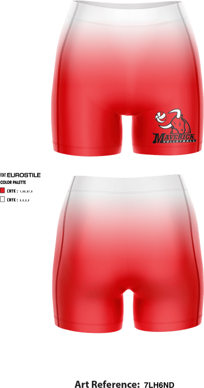Maverick Volleyball 53848999 Women's Compression Shorts - 1