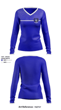 Ki-Be Soccer 19862558 Women's Long Sleeve V-neck Shirt - 1
