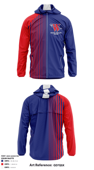 Windbreaker, Waterford High School Swimming, School Spirit Store, Teamtime, Team time, sublimation, custom sports apparel, team uniforms, spirit wear, spiritwear, sports uniforms, custom shirts, team store, custom team store, fundraiser sports, apparel fundraiser