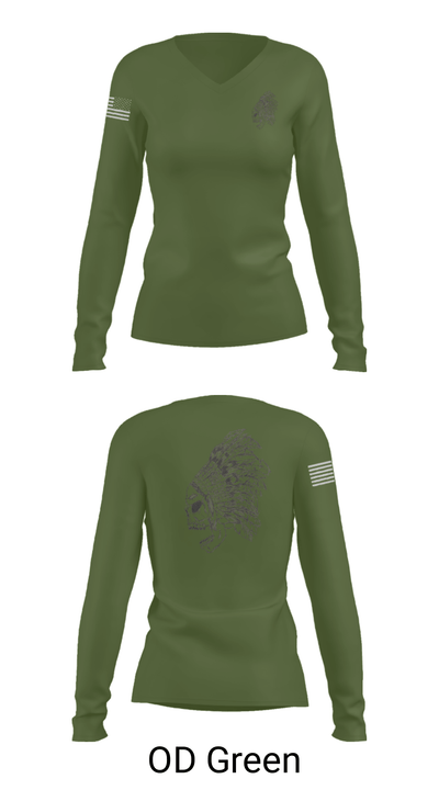 MASS-1 95800684 Women's Long Sleeve V-neck Shirt - 40