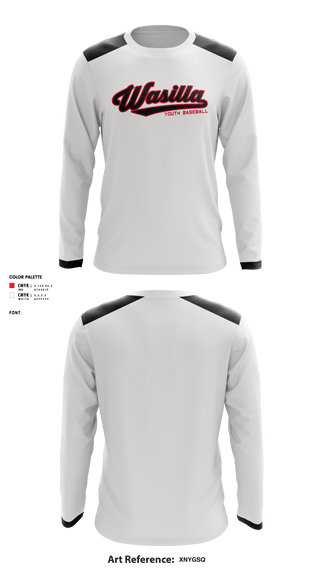 Long Sleeve Performance Shirt, Wasilla Youth Baseball League, Baseball, Teamtime, Team time, sublimation, custom sports apparel, team uniforms, spirit wear, spiritwear, sports uniforms, custom shirts, team store, custom team store, fundraiser sports, apparel fundraiser
