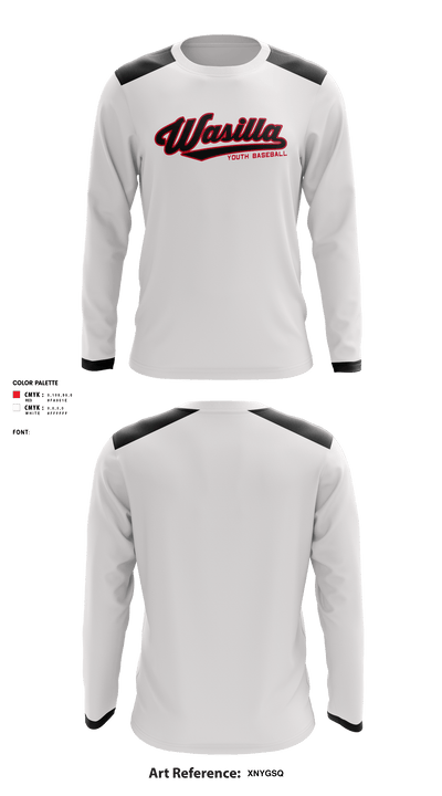 Wasilla Youth Baseball League 27960010 Long Sleeve Performance Shirt - 4