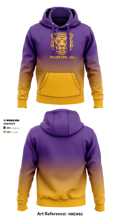 Wilson High School Football 1911194 Hoodie - 1