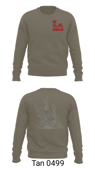 Crew Neck Sweatshirt, , Army, Teamtime, Team time, sublimation, custom sports apparel, team uniforms, spirit wear, spiritwear, sports uniforms, custom shirts, team store, custom team store, fundraiser sports, apparel fundraiser