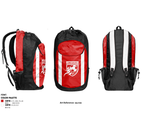 Gear Bag, Amesbury Soccer Association, Men's Soccer, Teamtime, Team time, sublimation, custom sports apparel, team uniforms, spirit wear, spiritwear, sports uniforms, custom shirts, team store, custom team store, fundraiser sports, apparel fundraiser