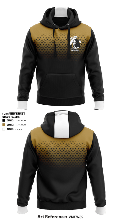 UNC Pembroke Swimming 81957673 Hoodie - 1